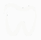 A white tooth logo on a dark background.